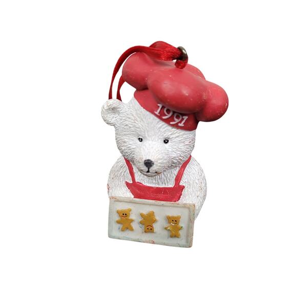 Vintage 1999 Santa Bear Christmas Ornaments 16pcs 15 Year Set Marshall Fields - Picture 7 of 16